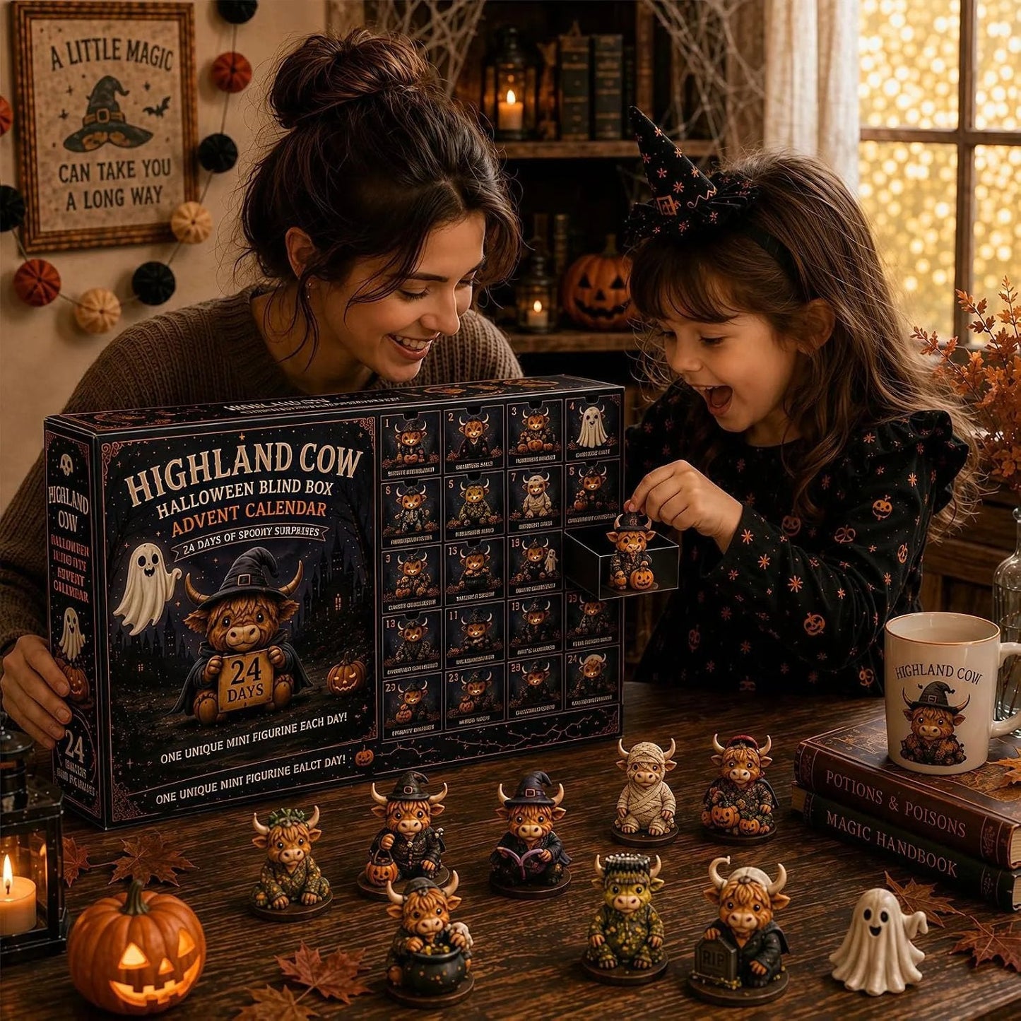 🐮Highland Cow Halloween Countdown Calendar 2026🎃✨