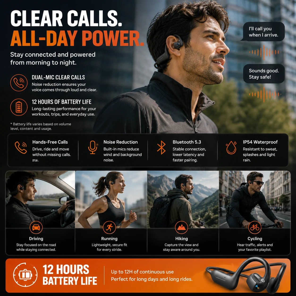 🔥LAST DAY 49% OFF – 🎧 8MP Smart Camera Open-Ear Headset – POV Video, Calls & AI Assistance 🎥