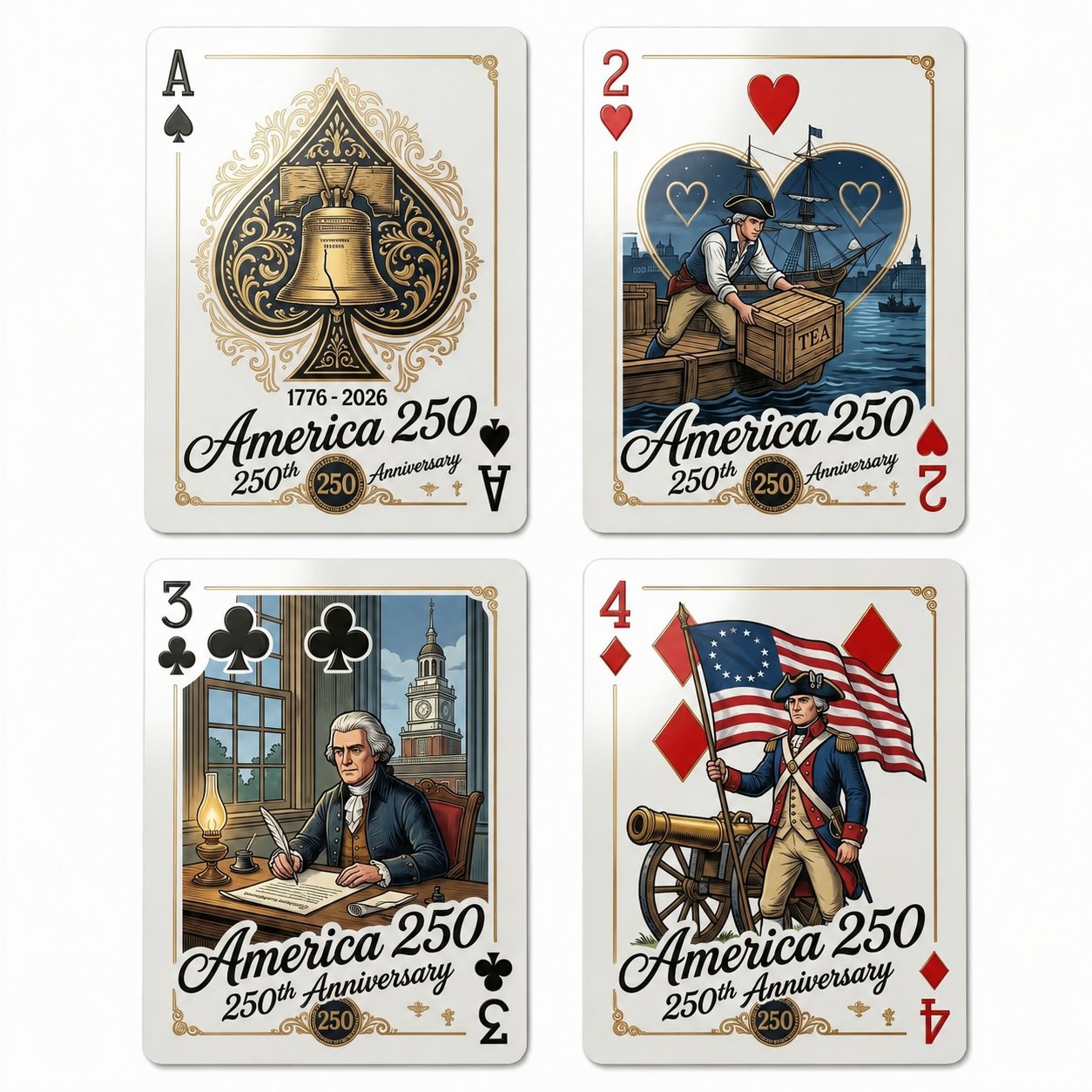 250th Anniversary Playing Cards