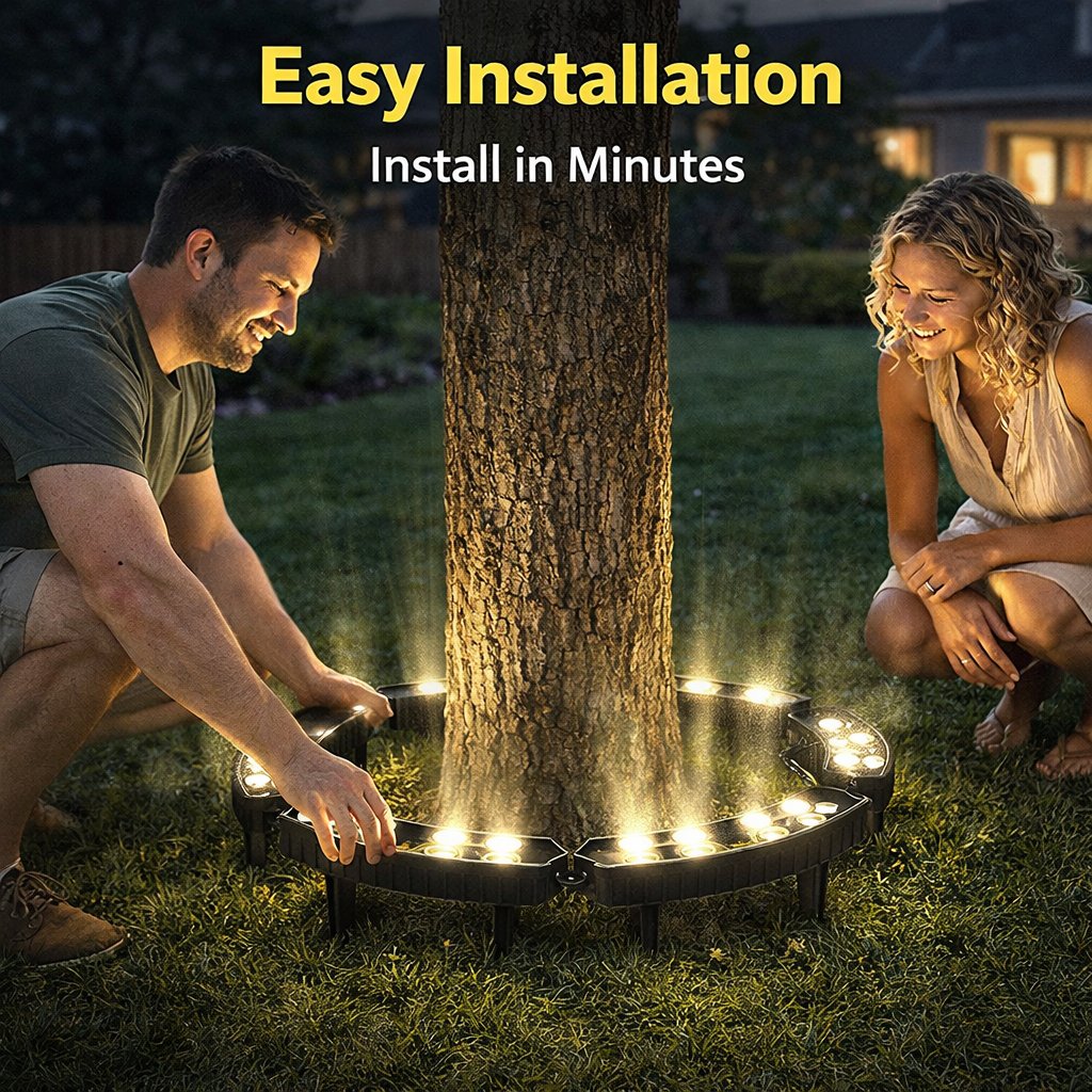 ✨ LED Ring Tree Light(Single piece) 🌳| Outdoor Waterproof Landscape Spotlight