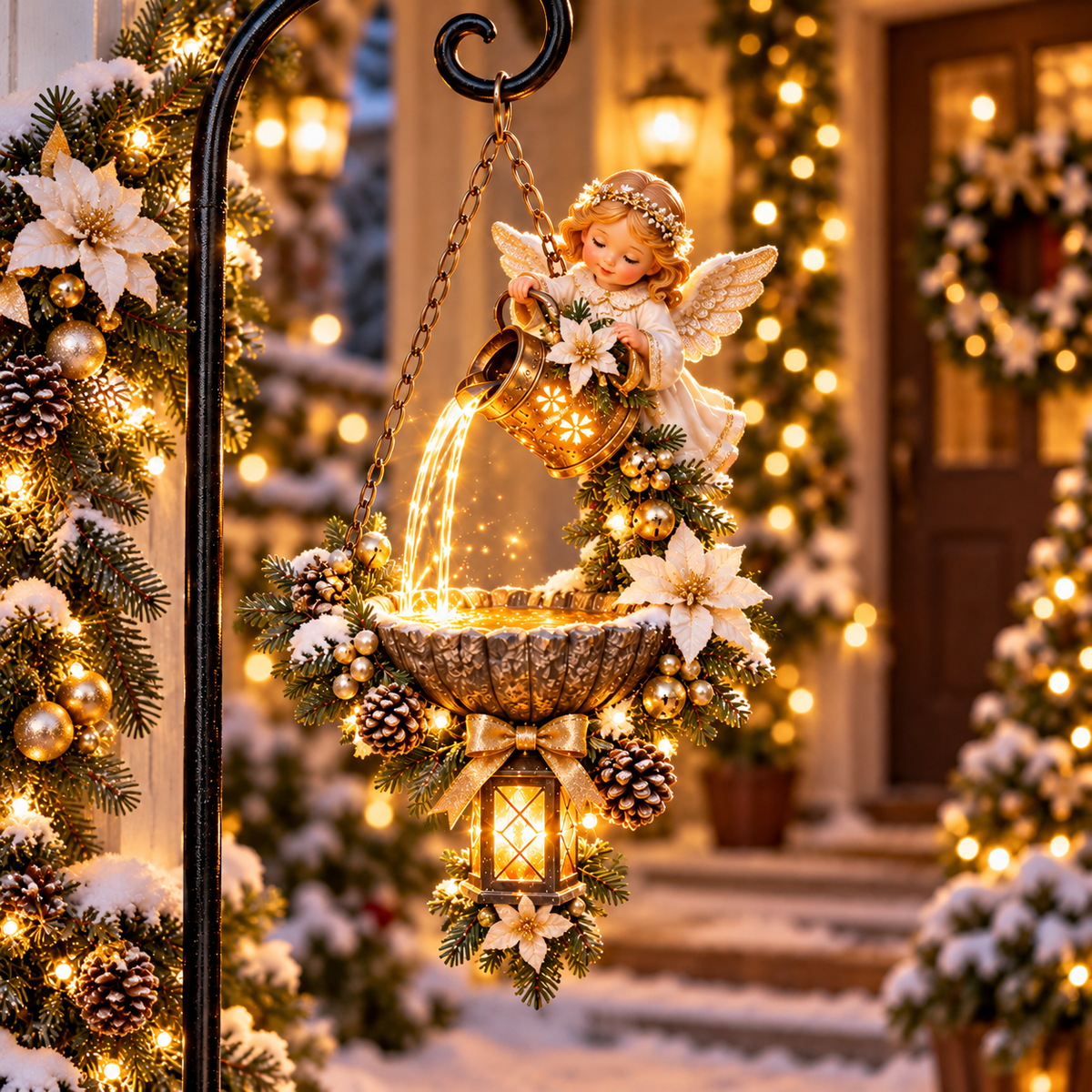 🔥Last Day 50% OFF-🎅✨ Santa’s Enchanted Lightfall – Cardinal Hanging Lantern with a Magical Cascading Christmas Glow