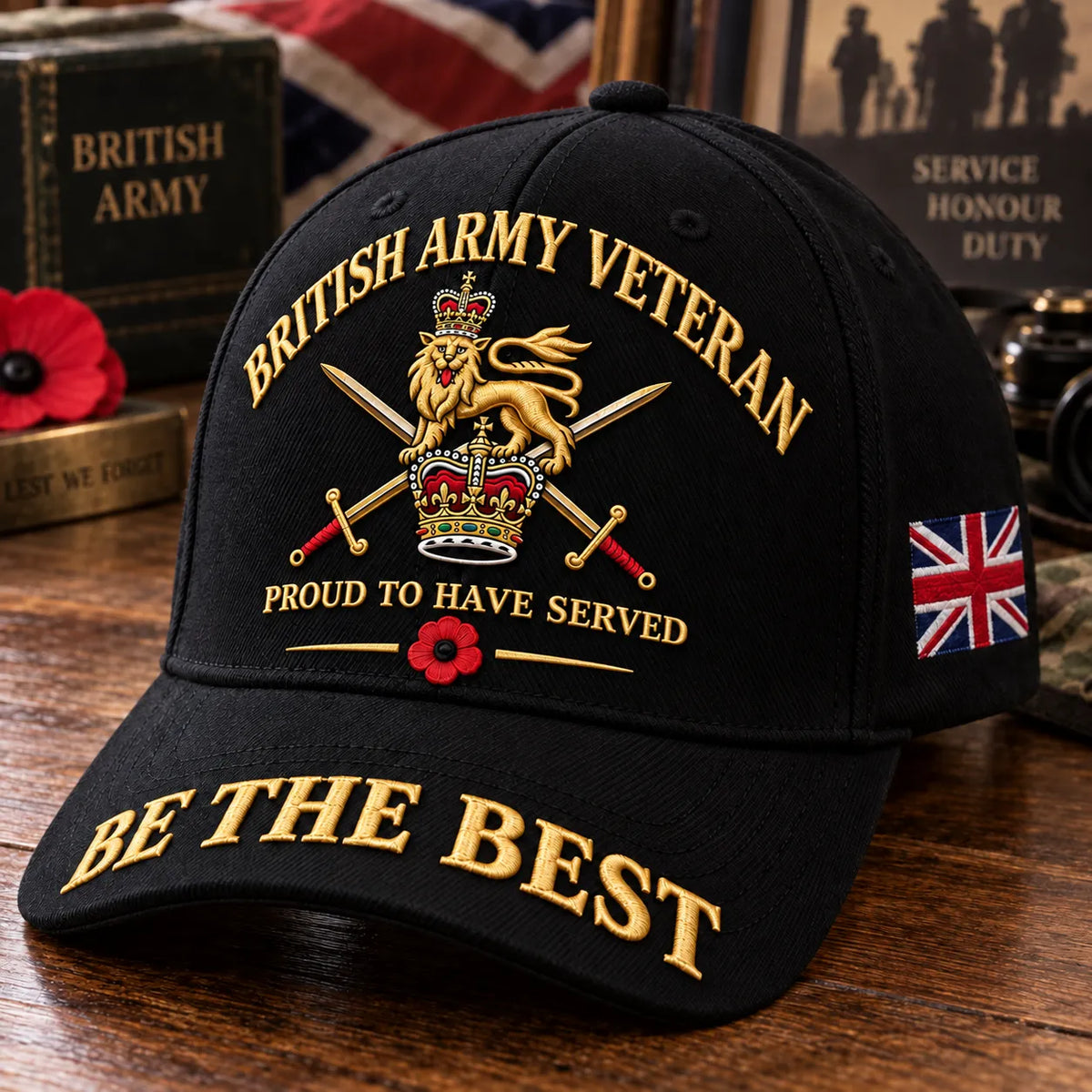 🎖️🇬🇧 Proud to Have Served Veteran Cap – A Timeless Tribute to British Military Service