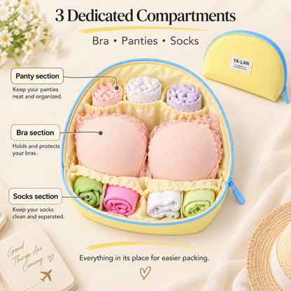 🧳 3-in-1 Travel Underwear Storage Bag