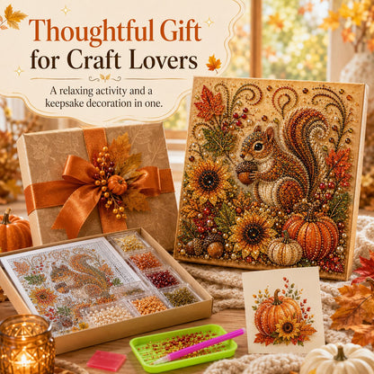🍂✨Autumn Pearl Painting Kit - Relaxing DIY Craft to Create Sparkling Fall Artwork