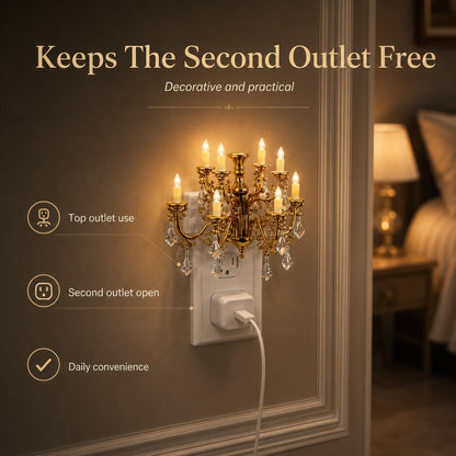 Vintage Mini Chandelier Plug-In Night Light