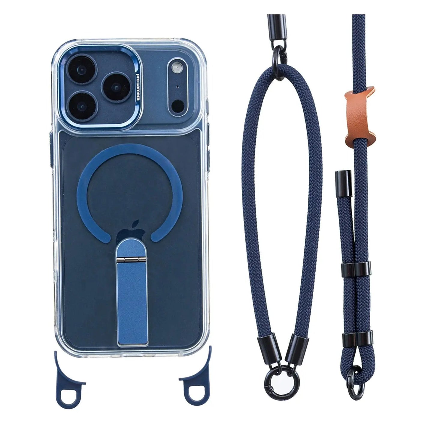 MagSafe Smartphone Case with Detachable Crossbody Neck Lanyard Strap