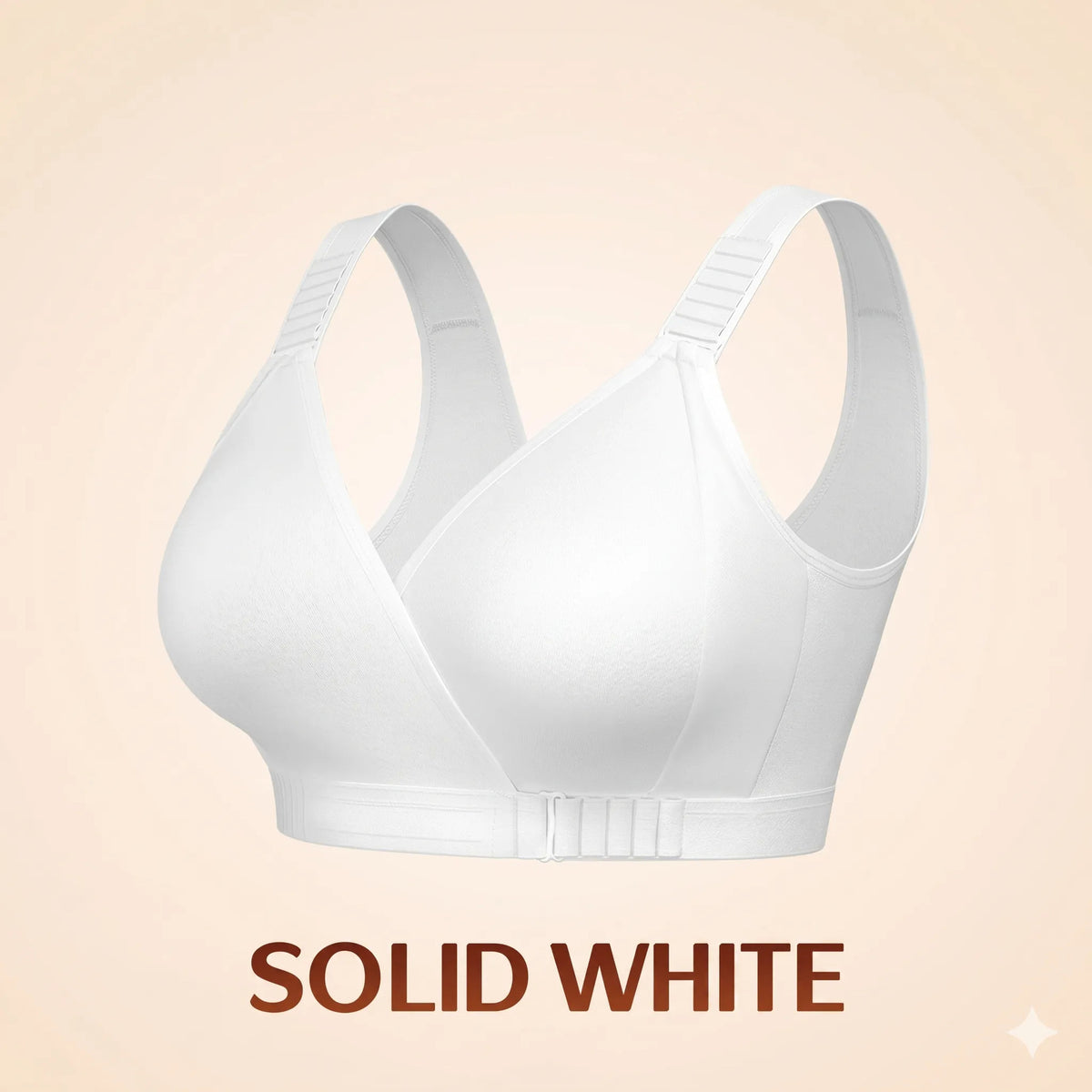 EaseWrap™ Front-Closure Wireless Comfort Bra – Adjustable Straps & Gentle Support