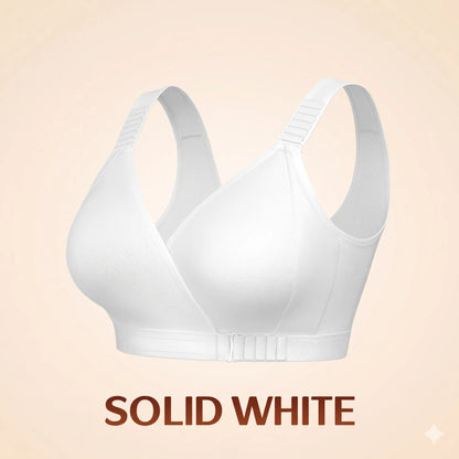 EaseWrap™ Front-Closure Wireless Comfort Bra – Adjustable Straps & Gentle Support