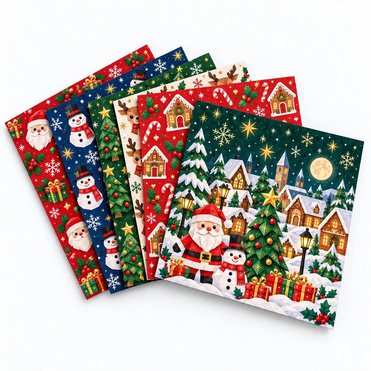 🎄Beginner-Friendly 3D Christmas Paper Craft Kit | Easy Layered DIY Holiday Decoration ✨