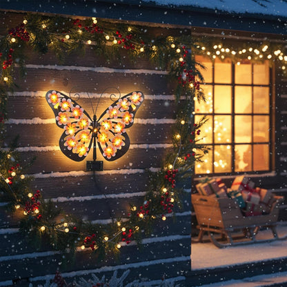 🦋Solar Lights Outdoor Metal Butterfly Wall Decor