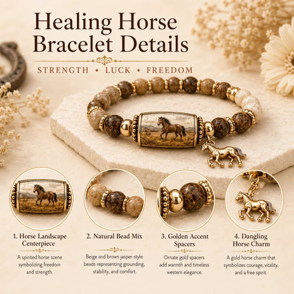 🐎 Western Horse Guardian Crystal Bracelet Collection