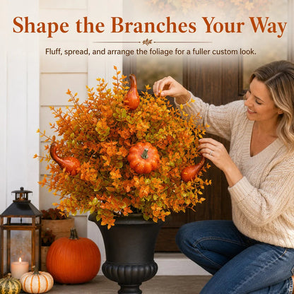 🍂🧡Artificial Fall Pumpkin Tree Stakes