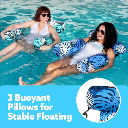 🏖️☀️Inflatable Pool Floats Adult,  Floating Lounge Chairs , Blow up Pool Noodles for Adult Heavy Duty