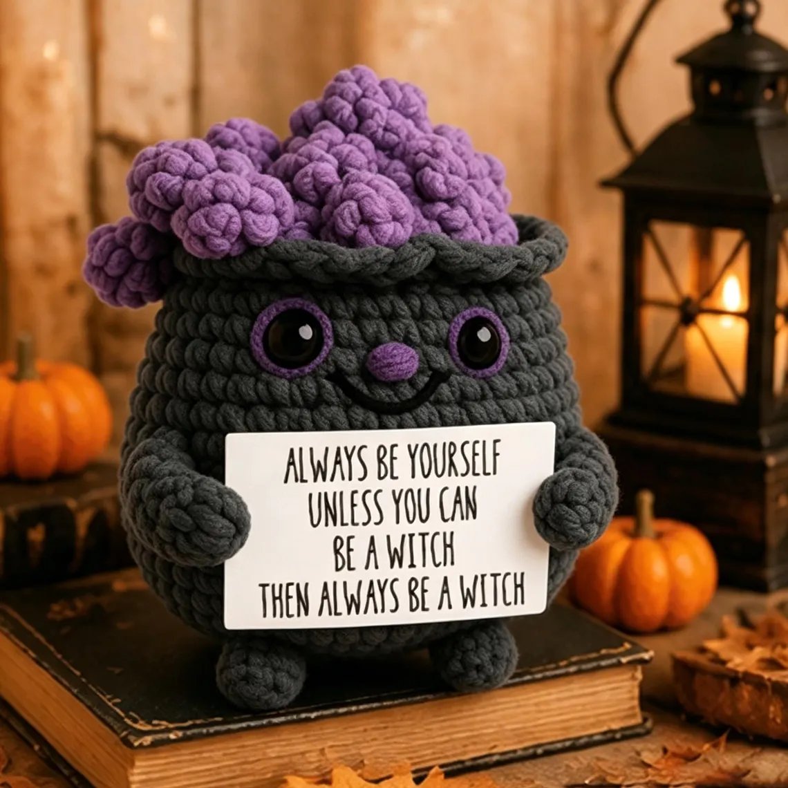 👻🖤Halloween Buddy – Handmade Crochet Encouragement Gift That Brings Smiles All Season🎁