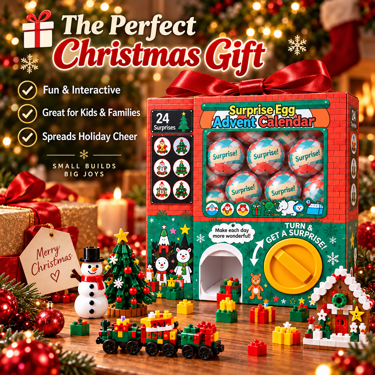 🎄🎅 2026 Christmas Capsule Building Blocks, Surprise Mini Building Set