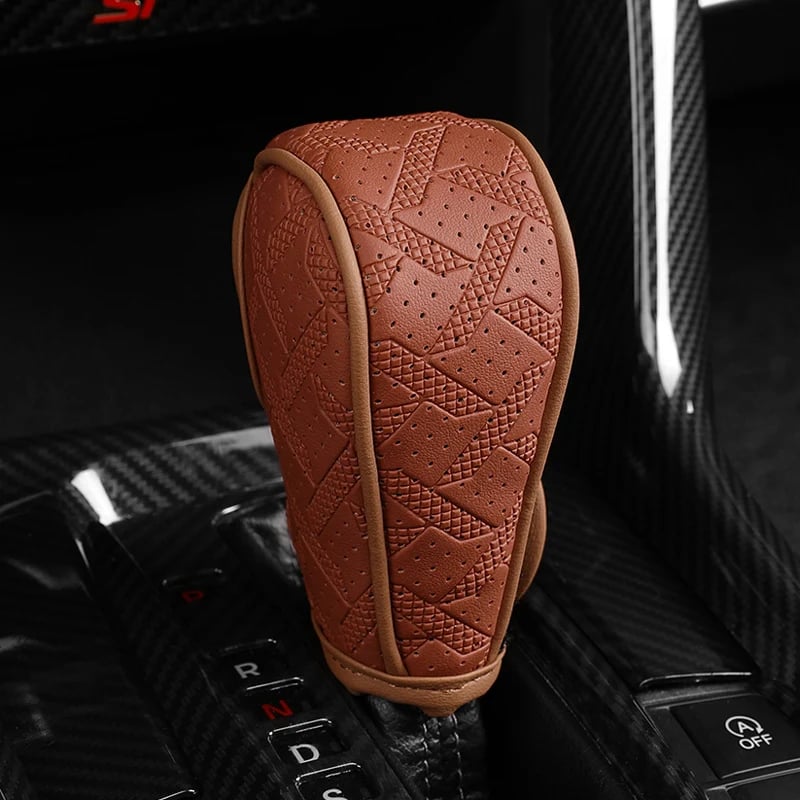 🚗 Sport Grip Leather Gear Shift Knob Cover
