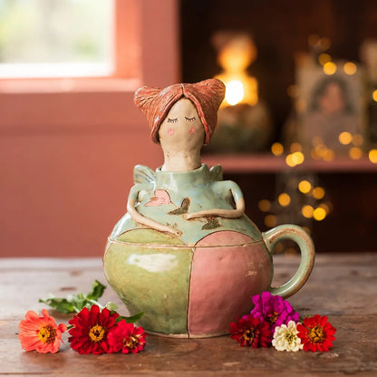 🧚‍♀️🌸 Enchanted Fairy Treasure Keeper – Whimsical Storage & Décor for a Touch of Everyday Magic Jar/Mug