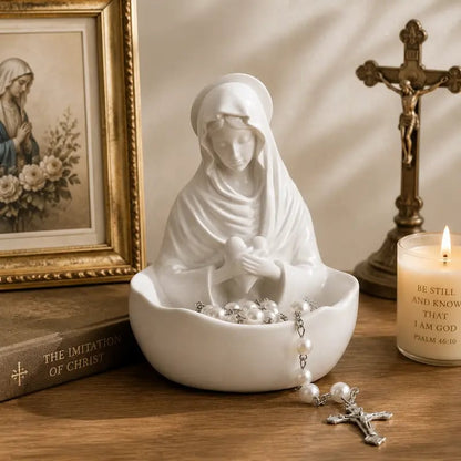 🙏✨Blessed Virgin Mary Rosary Holder Statue