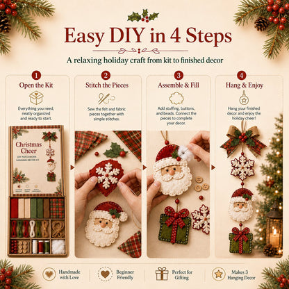 🔥Last Day 49% OFF - ✨🧵 DIY Patchwork Hanging Decor Kit | A Heartfelt Handmade Decoration Full of Love & Memories