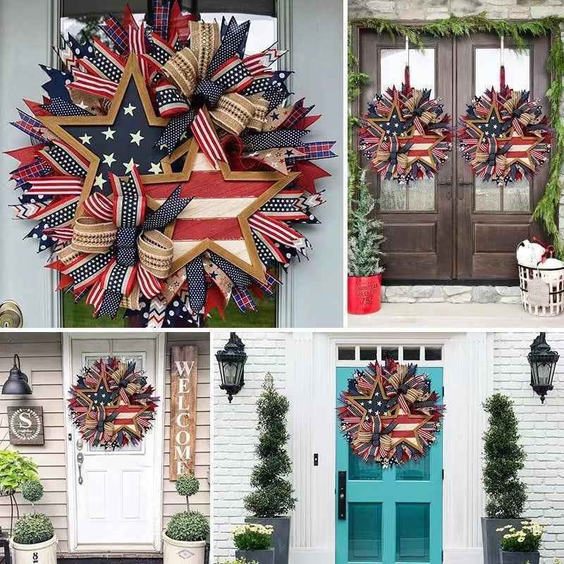 🌸Flash Sale-60% Off🔥Honor the Journey: The Hand-Crafted 250th Anniversary Tribute Wreath