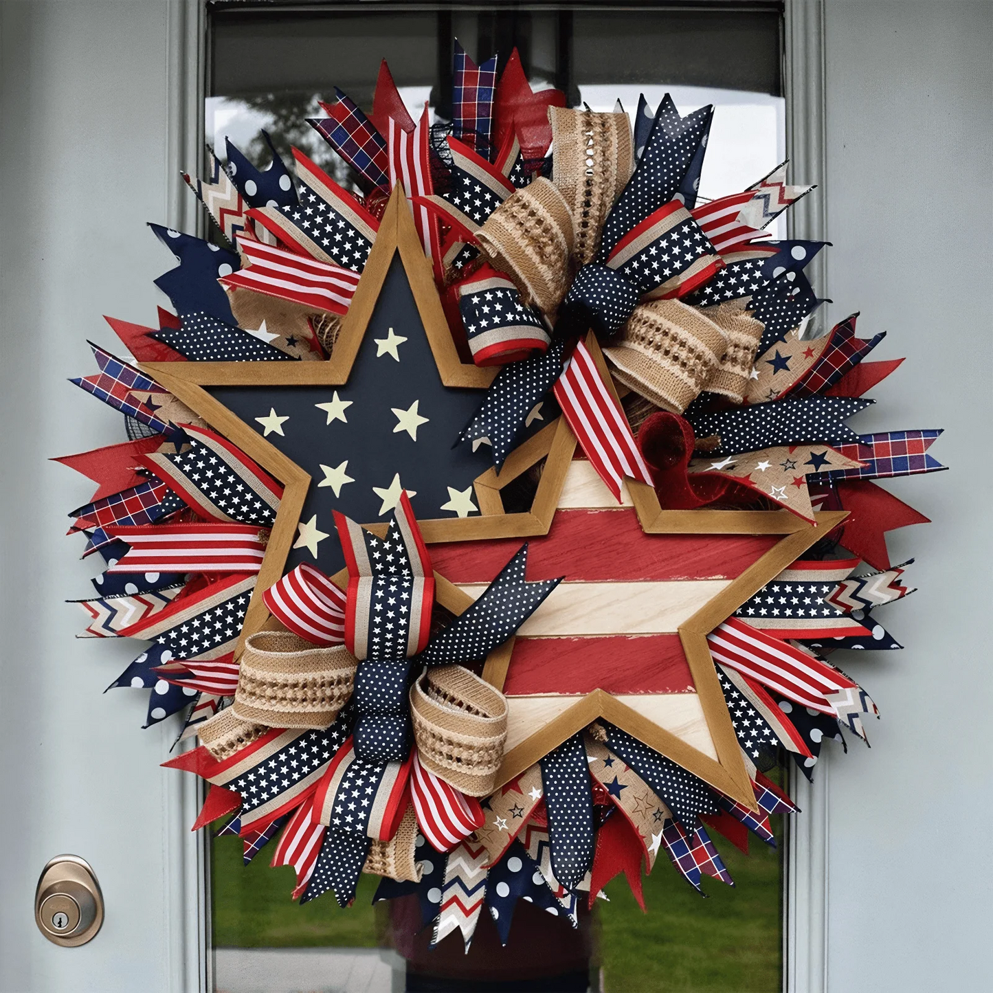 🌸Flash Sale-60% Off🔥Honor the Journey: The Hand-Crafted 250th Anniversary Tribute Wreath