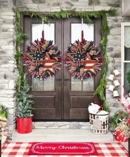 🌸Flash Sale-60% Off🔥Honor the Journey: The Hand-Crafted 250th Anniversary Tribute Wreath