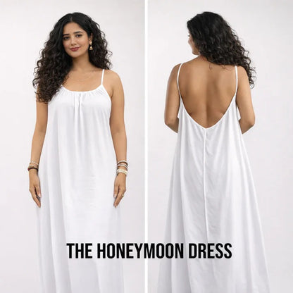 🔥Buy 3 Free shipping🎉🎉Women's Solid Color Backless Cami Dress