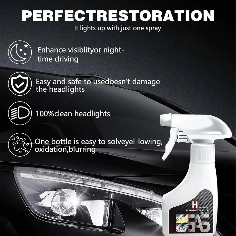🔥👍 Limited Stock 70% OFF - 🚘✨ Restore Your Headlights with Ease—Advanced Renewal Spray