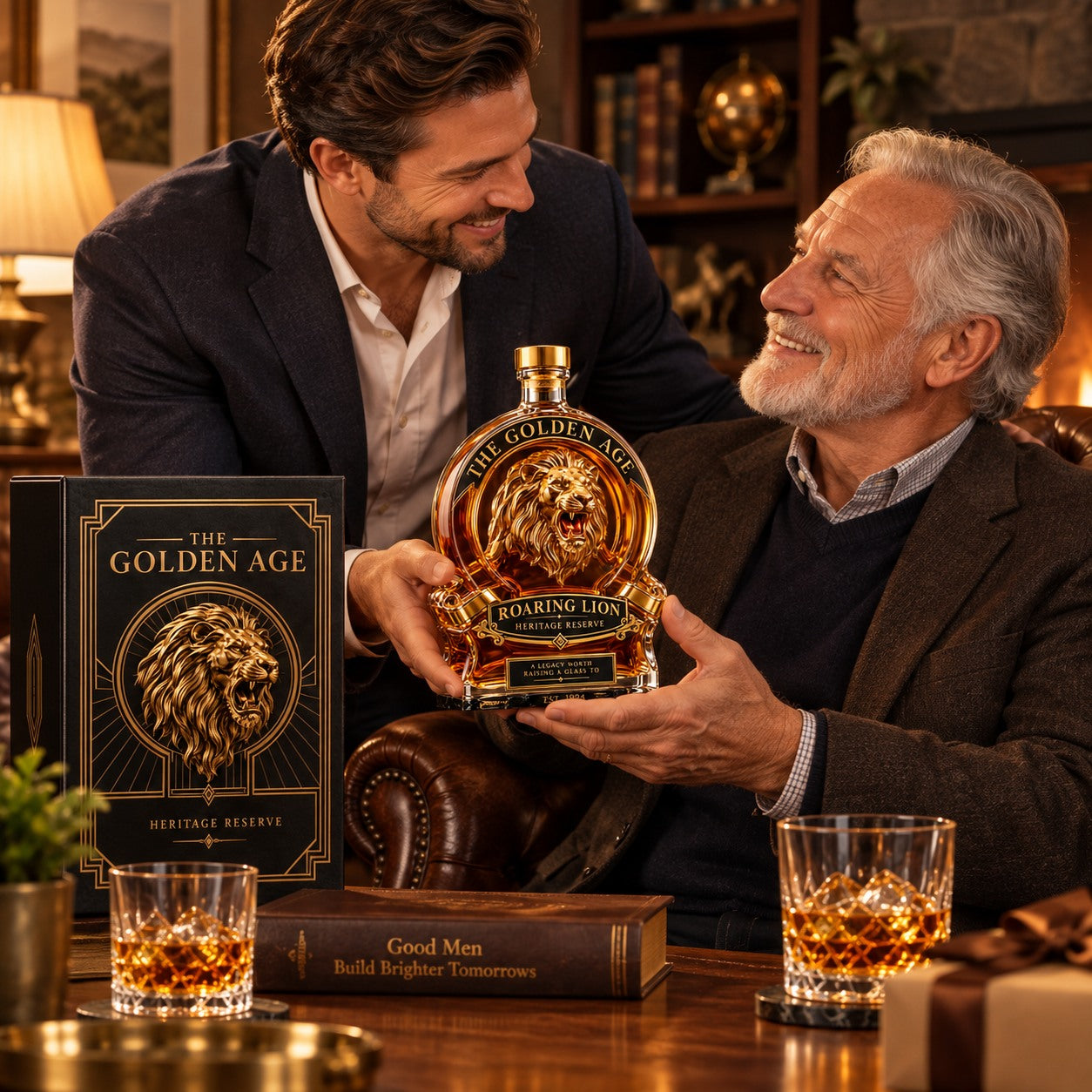 Roaring Lion Heritage Decanter gifting moment
