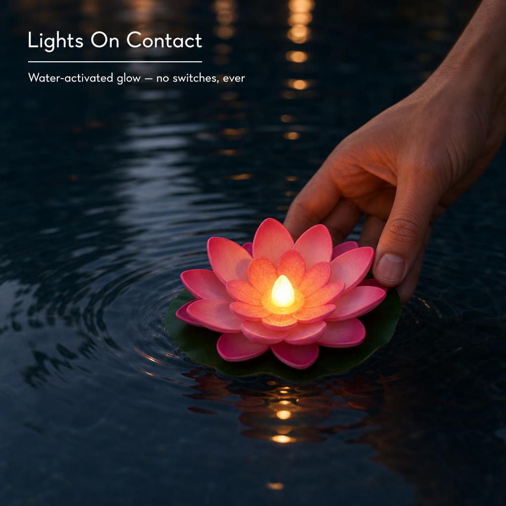 LotusGlow™ Floating Lotus Lights carousel image 2