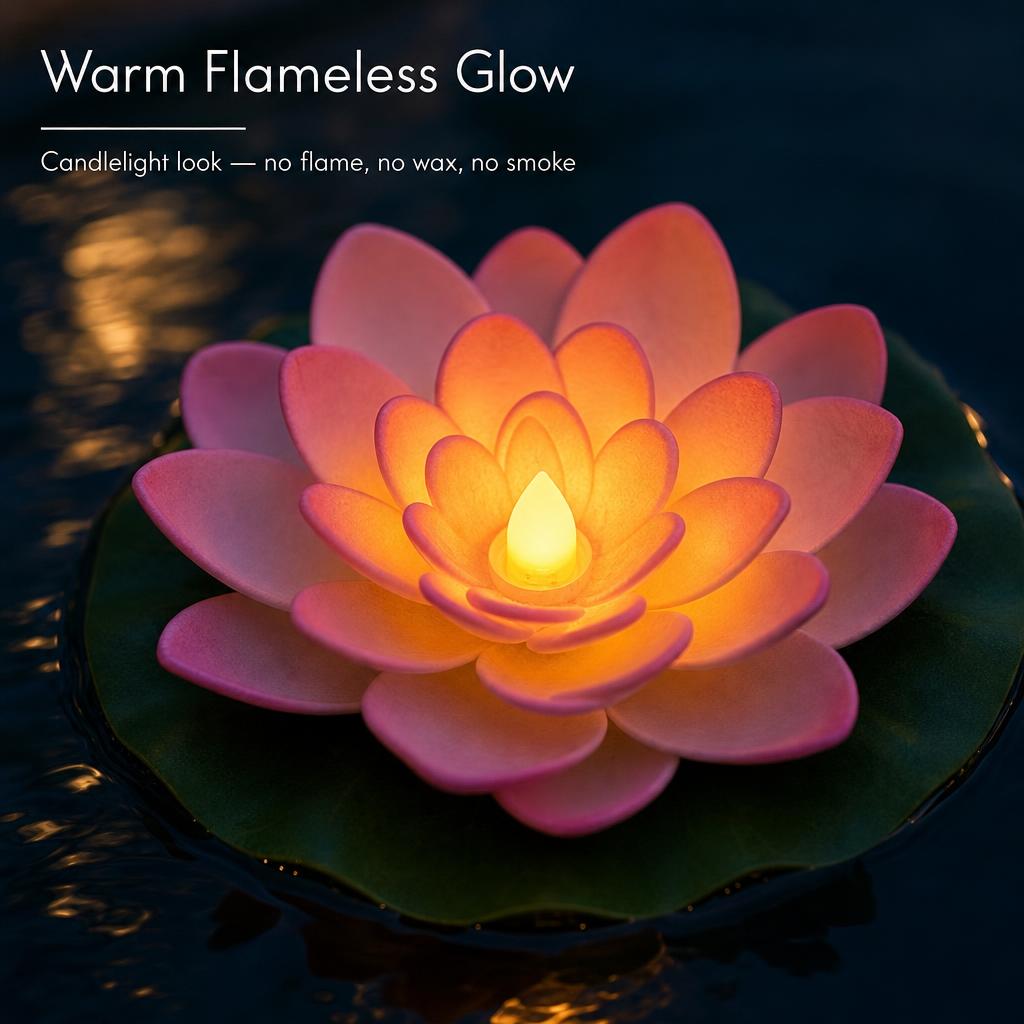 LotusGlow™ Floating Lotus Lights carousel image 4