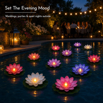 LotusGlow™ Floating Lotus Lights carousel image 6