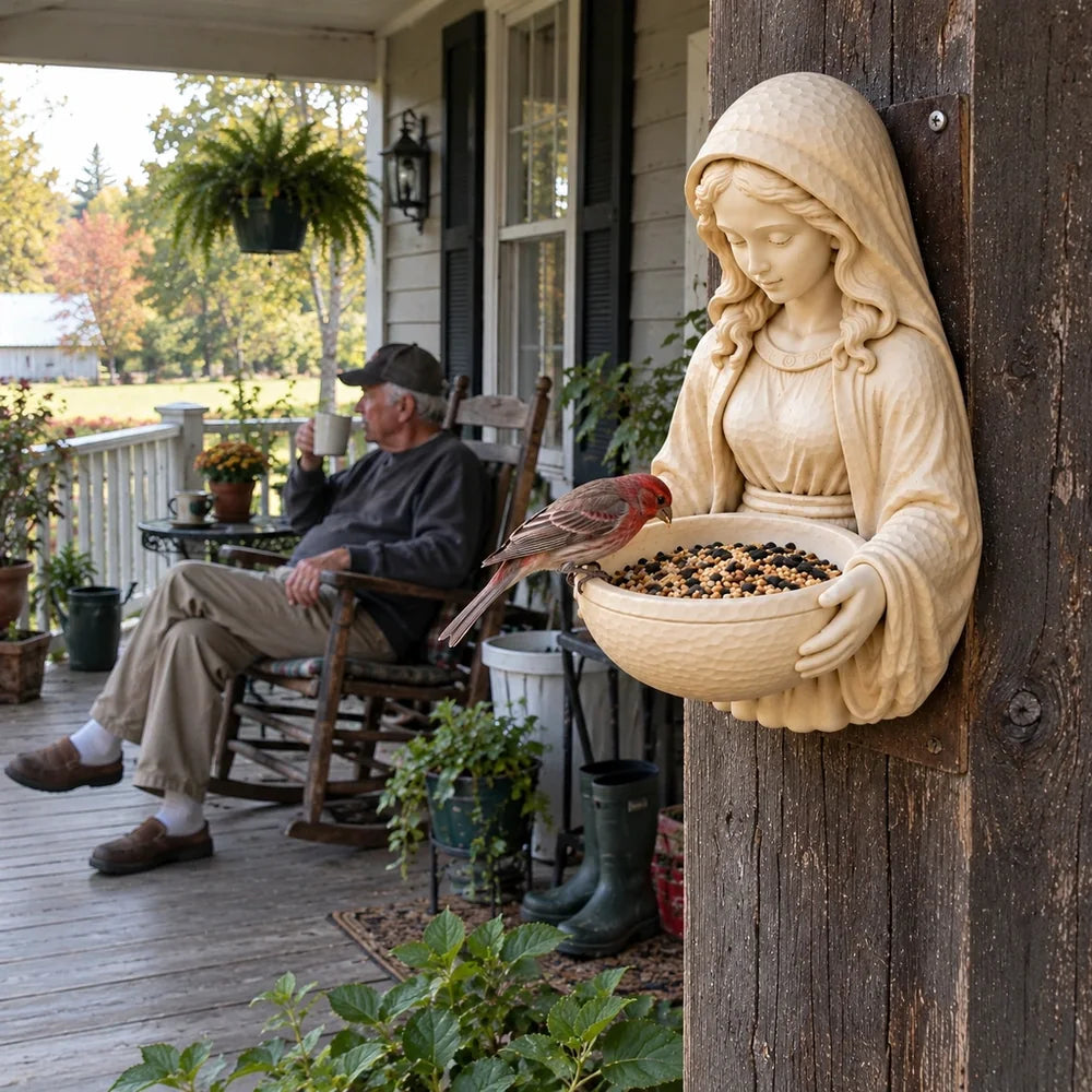 Mary-Inspired Wall Mounted Bird Feeder