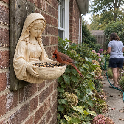 Mary-Inspired Wall Mounted Bird Feeder