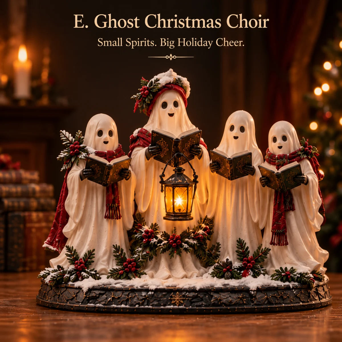 Ghost Christmas Choir figurine