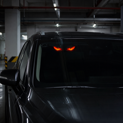 😈🚗 Solar Motion Sensor Devil Eyes Car Light