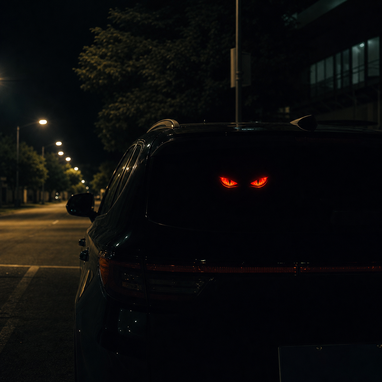 😈🚗 Solar Motion Sensor Devil Eyes Car Light