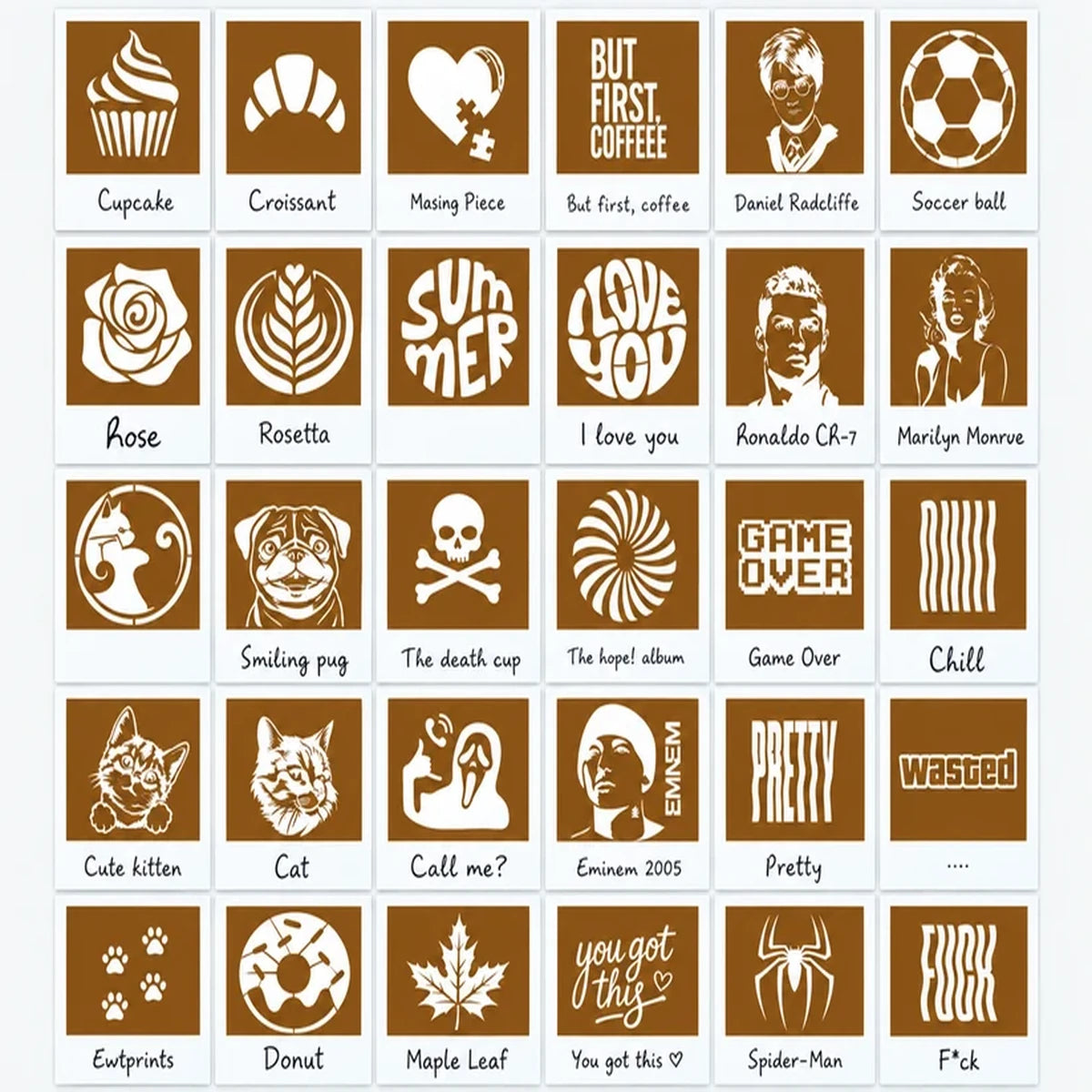 Design options for coffee art camera