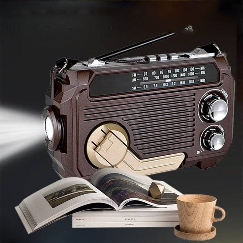 📢📢70% OFF !!!📻🔦 Emergency Hand-Crank Radio & Flashlight – Portable Multi-Function Backup for Home, Camping & Outdoors