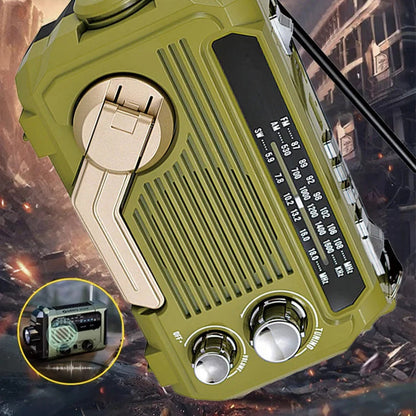 📢📢70% OFF !!!📻🔦 Emergency Hand-Crank Radio & Flashlight – Portable Multi-Function Backup for Home, Camping & Outdoors