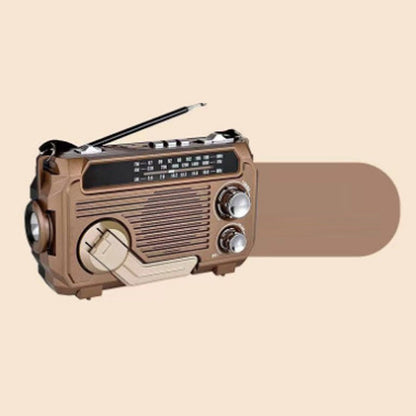 📢📢70% OFF !!!📻🔦 Emergency Hand-Crank Radio & Flashlight – Portable Multi-Function Backup for Home, Camping & Outdoors