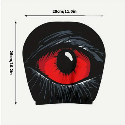 👁️🚗 Spooky Red Eye Car Headrest Cover
