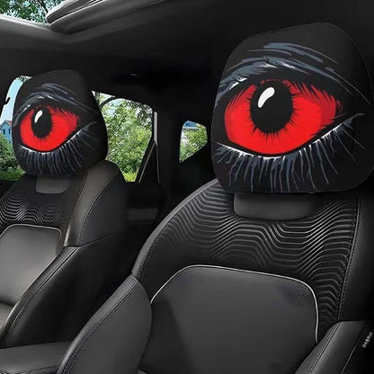 👁️🚗 Spooky Red Eye Car Headrest Cover
