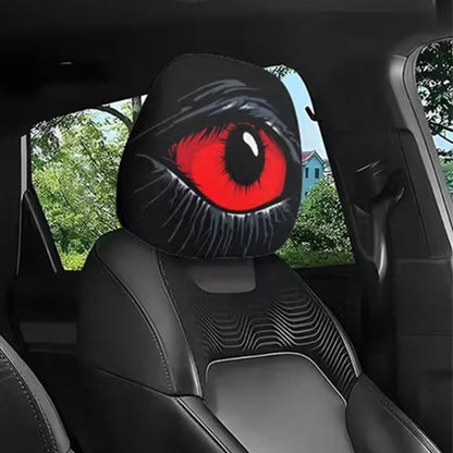 👁️🚗 Spooky Red Eye Car Headrest Cover
