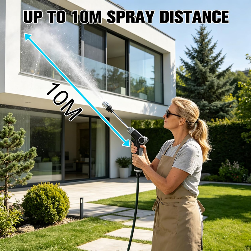 🏡✨Multi-Function High-Pressure Hose Nozzle Sprayer 🌊 | Heavy-Duty Water Gun with Adjustable Spray Patterns for Car Wash & Garden 💦