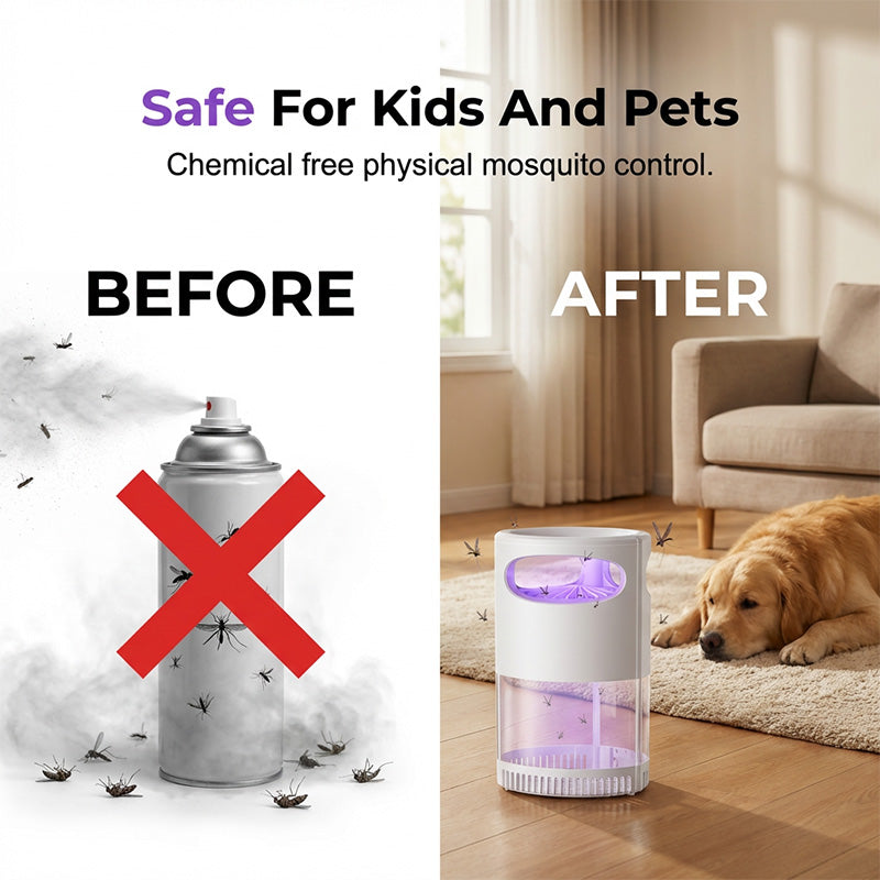 🦟Best-Selling UV Mosquito Killer Lamp – Silent, USB-Powered, Chemical-Free,50K+ sold! 🔇🌙