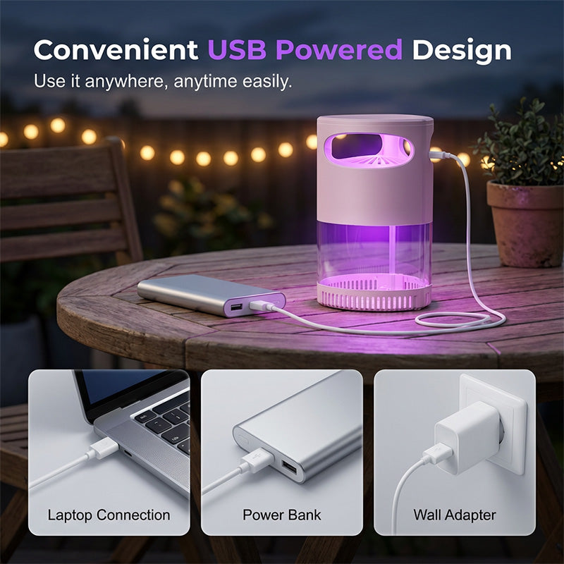 🦟Best-Selling UV Mosquito Killer Lamp – Silent, USB-Powered, Chemical-Free,50K+ sold! 🔇🌙