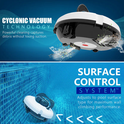 🤖 Hot Sale ＆ 50％ Off 🔥🤖💦 Cordless Robotic Pool Cleaner – One-Touch Cleaning for a Crystal-Clear Pool