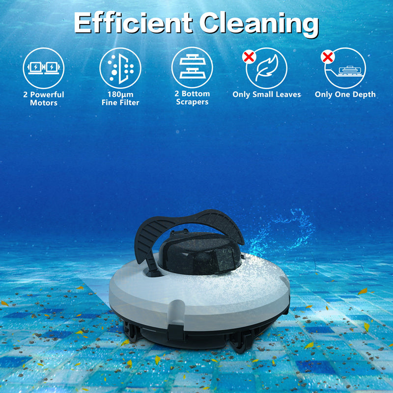 🤖 Hot Sale ＆ 50％ Off 🔥🤖💦 Cordless Robotic Pool Cleaner – One-Touch Cleaning for a Crystal-Clear Pool