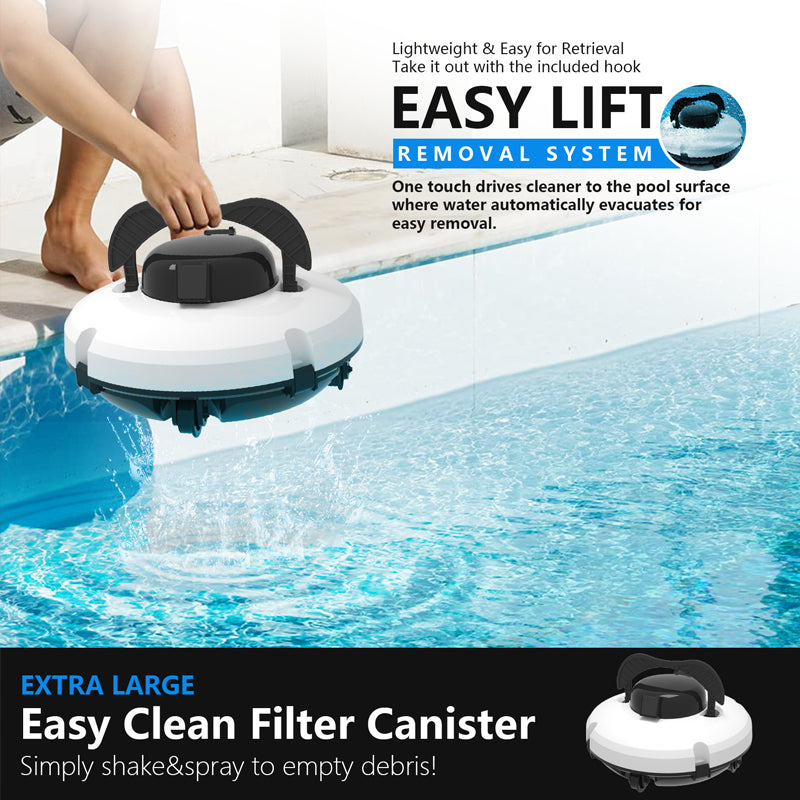 🤖 Hot Sale ＆ 50％ Off 🔥🤖💦 Cordless Robotic Pool Cleaner – One-Touch Cleaning for a Crystal-Clear Pool